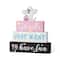 Glitzhome® 11.75"H Halloween Lighted Pink Wooden Ghost Block Word Sign